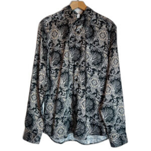 NWT Reiss Cousin Paisley Shirt Men's Long Sleeve Button Down Shirt Size M